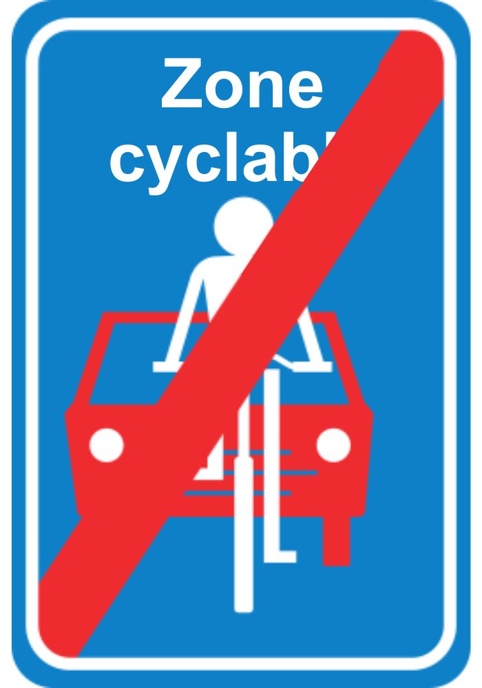 F113 - Zone cyclable fin